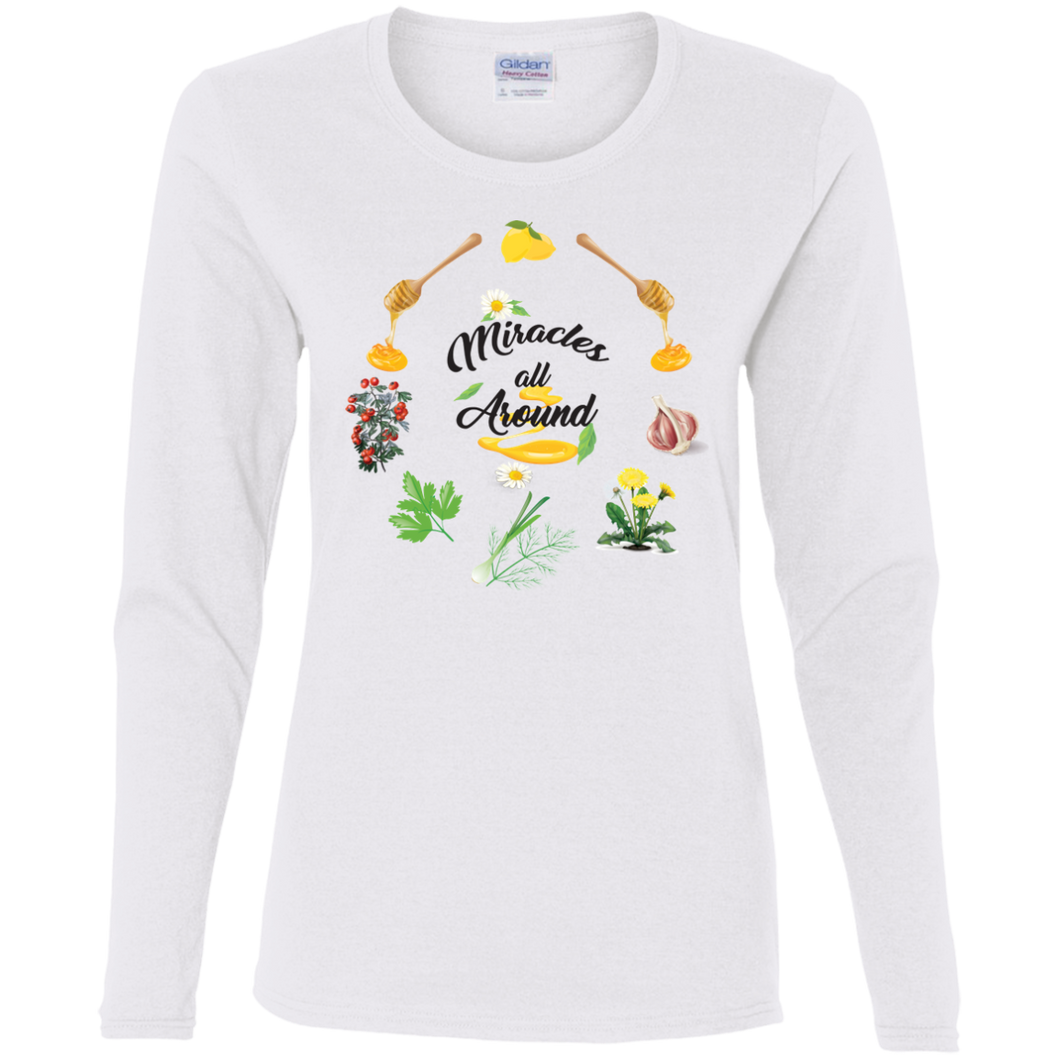 T-Shirt Ladies' Cotton LS - Miracles