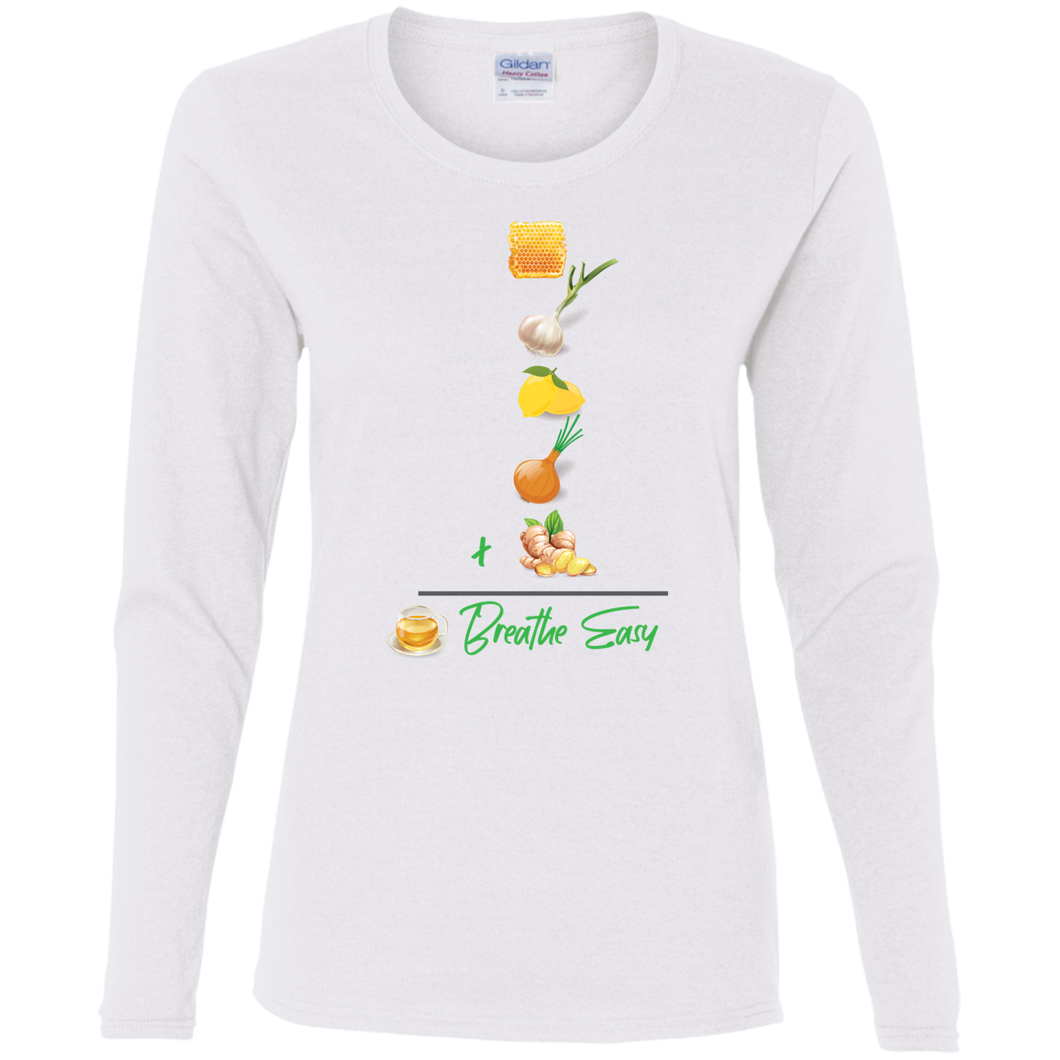 T-Shirt Ladies' Cotton LS - Breathe Easy